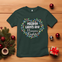 Holiday Lights And Human Rights Christmas Activism T Shirt - Wonder Print Shop