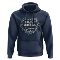 Holiday Lights And Human Rights Christmas Activism Hoodie - Wonder Print Shop