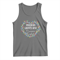 Holiday Lights And Human Rights Christmas Activism Tank Top - Wonder Print Shop