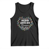 Holiday Lights And Human Rights Christmas Activism Tank Top - Wonder Print Shop