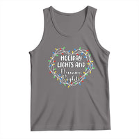 Holiday Lights And Human Rights Christmas Activism Tank Top - Wonder Print Shop