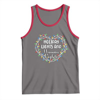 Holiday Lights And Human Rights Christmas Activism Tank Top - Wonder Print Shop