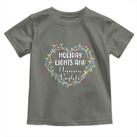 Holiday Lights And Human Rights Christmas Activism Toddler T Shirt - Wonder Print Shop