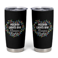 Holiday Lights And Human Rights Christmas Activism Tumbler Cup - Wonder Print Shop