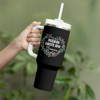 Holiday Lights And Human Rights Christmas Activism Tumbler With Handle - Wonder Print Shop