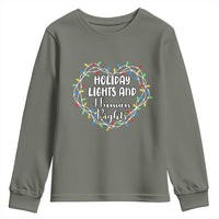Holiday Lights And Human Rights Christmas Activism Youth Sweatshirt - Wonder Print Shop