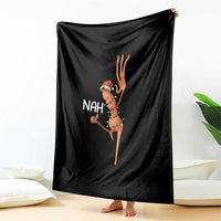 Funny Marcus The Worm Christmas Nah Throw Blanket - Wonder Print Shop