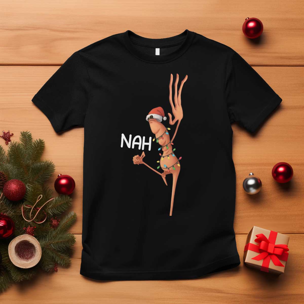 Funny Marcus The Worm Christmas Nah T Shirt - Wonder Print Shop