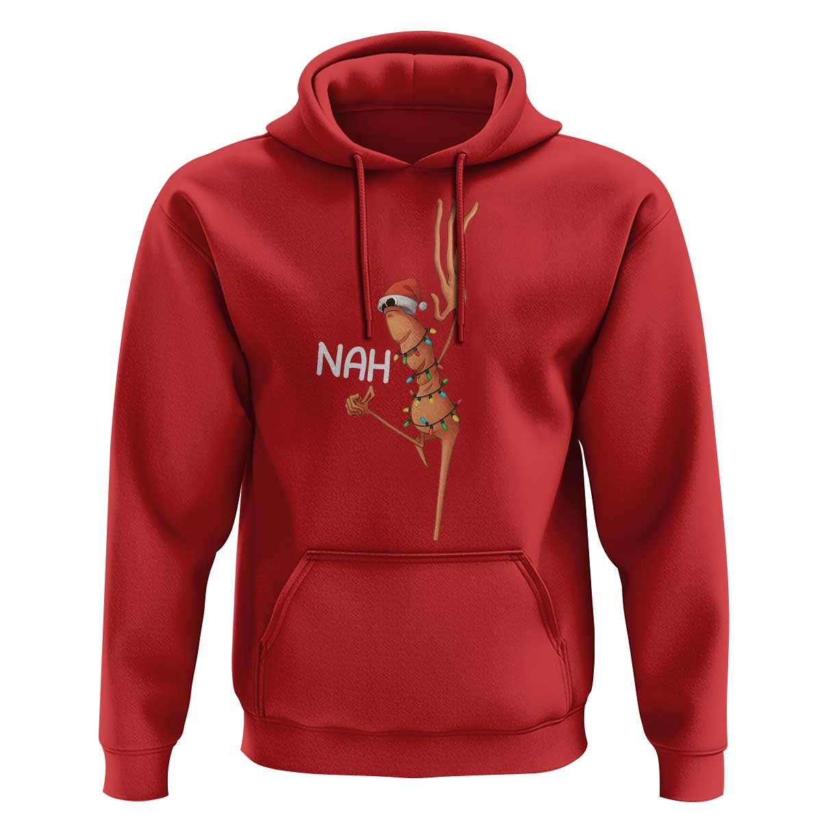 Funny Marcus The Worm Christmas Nah Hoodie - Wonder Print Shop