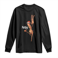 Funny Marcus The Worm Christmas Nah Long Sleeve Shirt - Wonder Print Shop