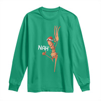 Funny Marcus The Worm Christmas Nah Long Sleeve Shirt - Wonder Print Shop