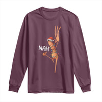 Funny Marcus The Worm Christmas Nah Long Sleeve Shirt - Wonder Print Shop