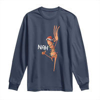 Funny Marcus The Worm Christmas Nah Long Sleeve Shirt - Wonder Print Shop