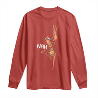 Funny Marcus The Worm Christmas Nah Long Sleeve Shirt - Wonder Print Shop