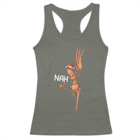 Funny Marcus The Worm Christmas Nah Racerback Tank Top - Wonder Print Shop