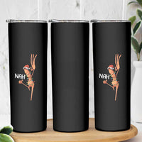 Funny Marcus The Worm Christmas Nah Skinny Tumbler - Wonder Print Shop