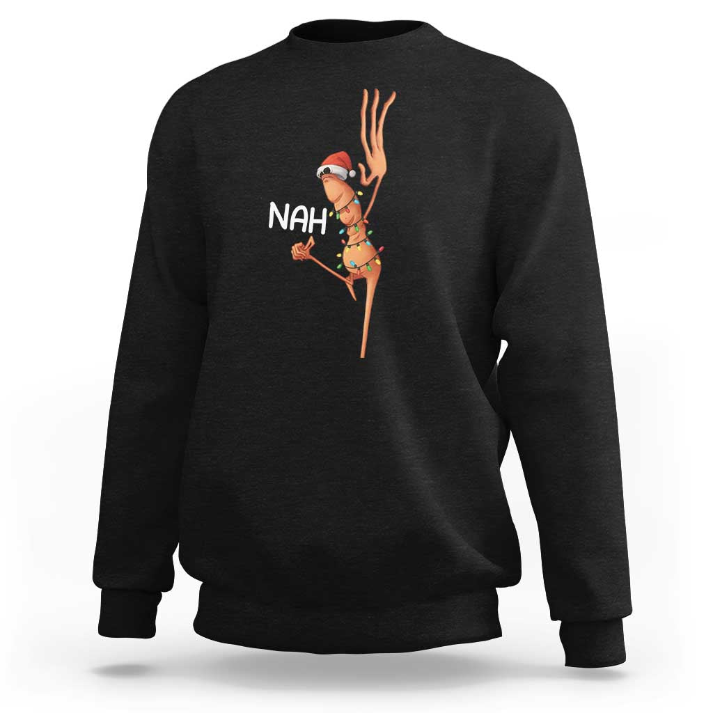 Funny Marcus The Worm Christmas Nah Sweatshirt - Wonder Print Shop