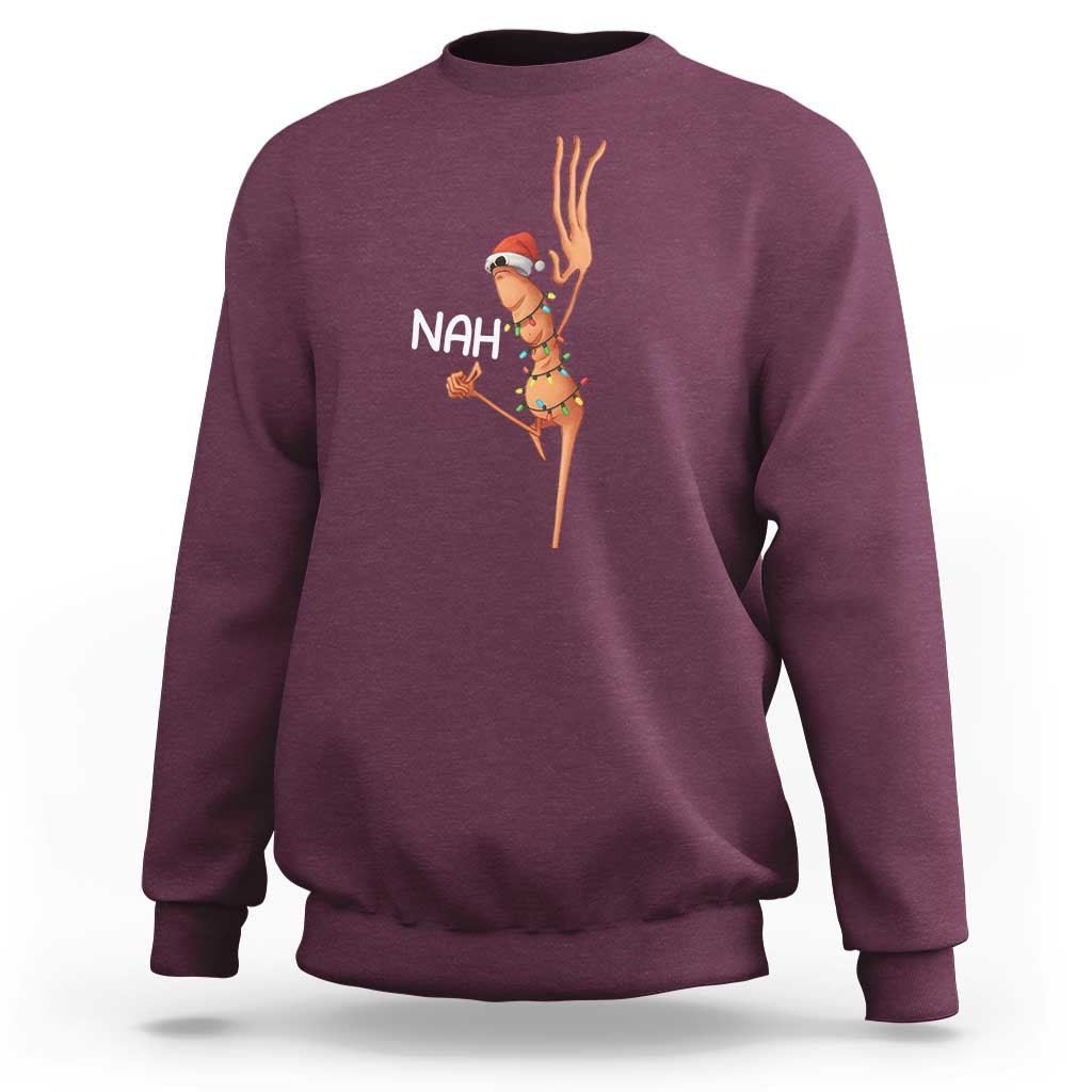 Funny Marcus The Worm Christmas Nah Sweatshirt - Wonder Print Shop