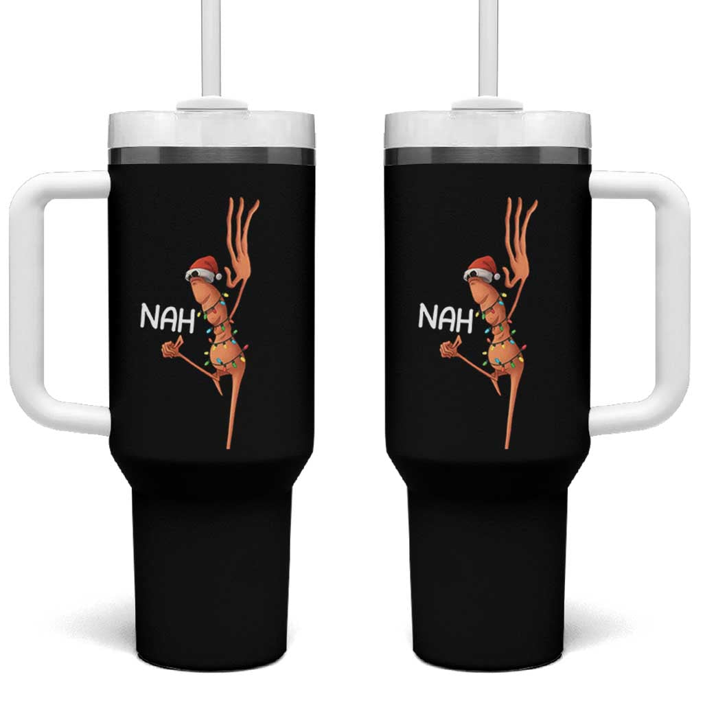 Funny Marcus The Worm Christmas Nah Tumbler With Handle - Wonder Print Shop