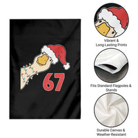 Funny Christmas Silly Goose 67 Meme Festive Holiday Garden Flag - Wonder Print Shop