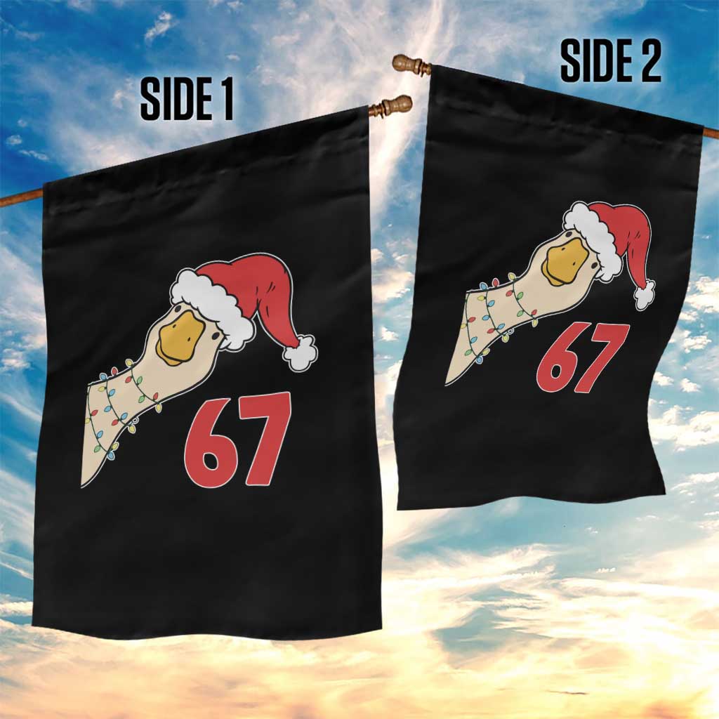 Funny Christmas Silly Goose 67 Meme Festive Holiday Garden Flag - Wonder Print Shop