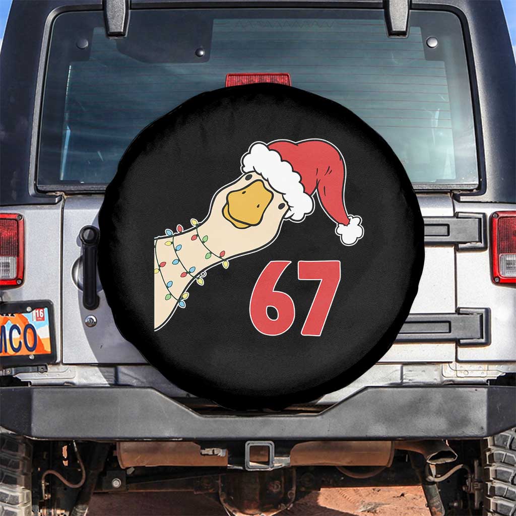 Funny Christmas Silly Goose 67 Meme Festive Holiday Spare Tire Cover - Wonder Print Shop