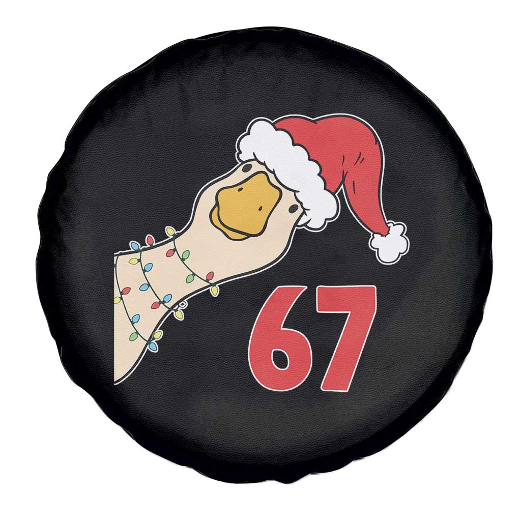 Funny Christmas Silly Goose 67 Meme Festive Holiday Spare Tire Cover - Wonder Print Shop