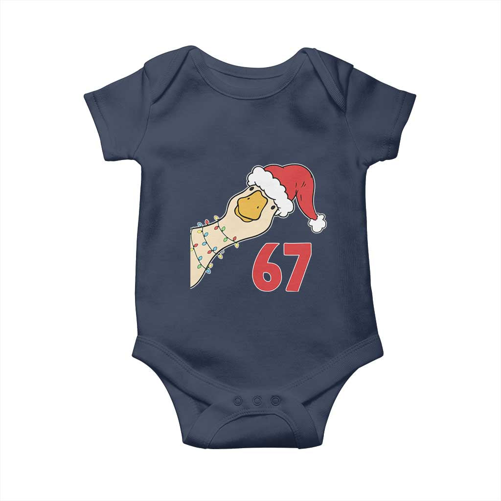 Funny Christmas Silly Goose 67 Meme Festive Holiday Baby Onesie - Wonder Print Shop