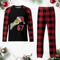 Funny Christmas Silly Goose 67 Meme Festive Holiday Plaid Pajama Set - Wonder Print Shop