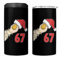 Funny Christmas Silly Goose 67 Meme Festive Holiday 4 in 1 Can Cooler Tumbler - Wonder Print Shop