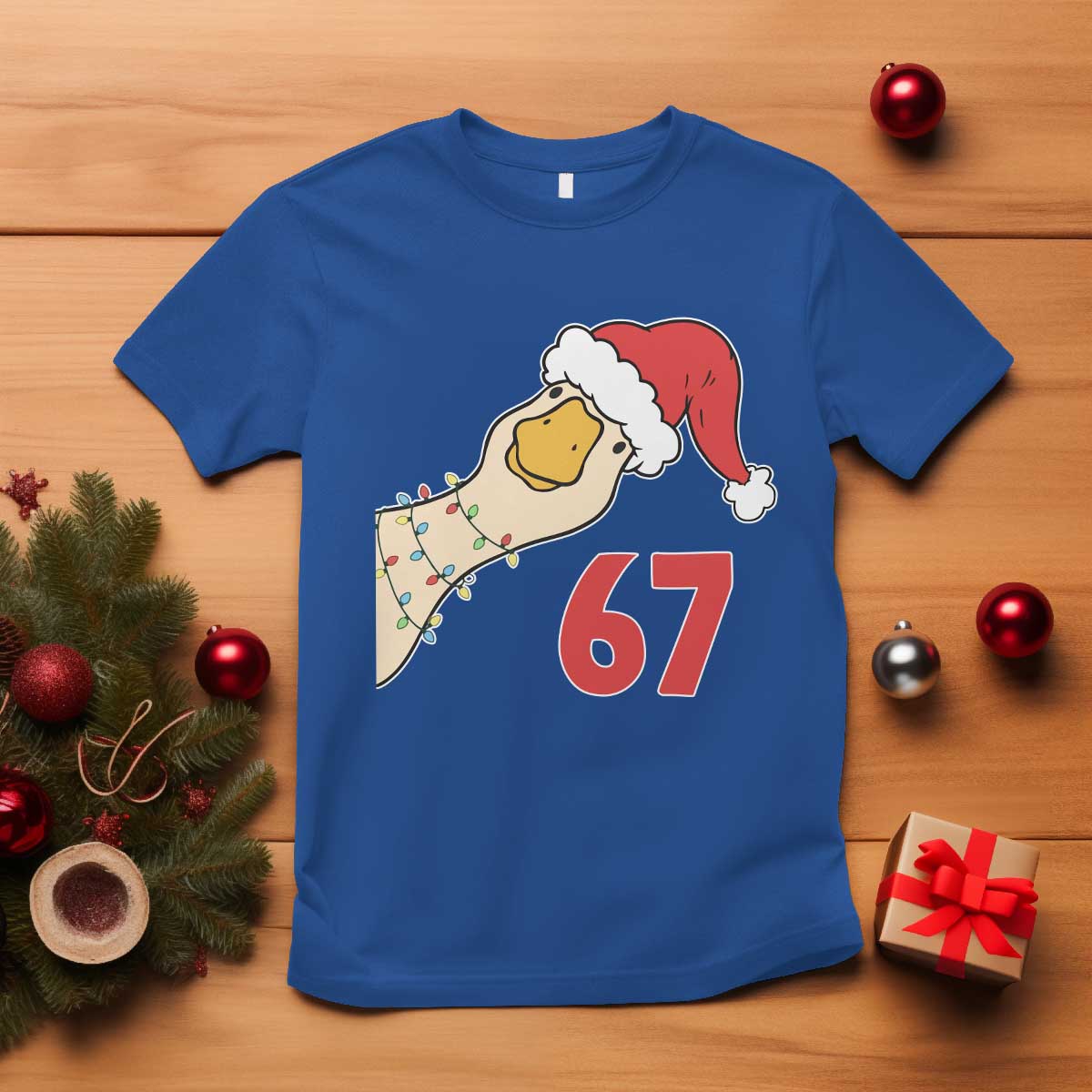 Funny Christmas Silly Goose 67 Meme Festive Holiday T Shirt - Wonder Print Shop