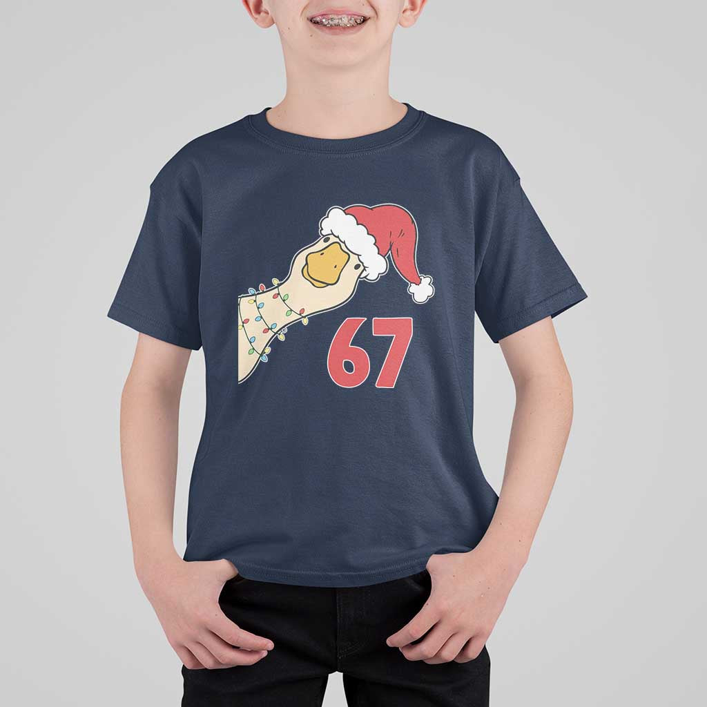 Funny Christmas Silly Goose 67 Meme Festive Holiday T Shirt For Kid - Wonder Print Shop