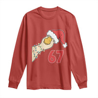 Funny Christmas Silly Goose 67 Meme Festive Holiday Long Sleeve Shirt - Wonder Print Shop