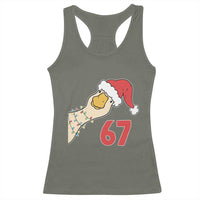 Funny Christmas Silly Goose 67 Meme Festive Holiday Racerback Tank Top - Wonder Print Shop