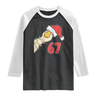 Funny Christmas Silly Goose 67 Meme Festive Holiday Raglan Shirt - Wonder Print Shop