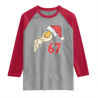 Funny Christmas Silly Goose 67 Meme Festive Holiday Raglan Shirt - Wonder Print Shop