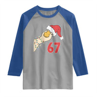 Funny Christmas Silly Goose 67 Meme Festive Holiday Raglan Shirt - Wonder Print Shop
