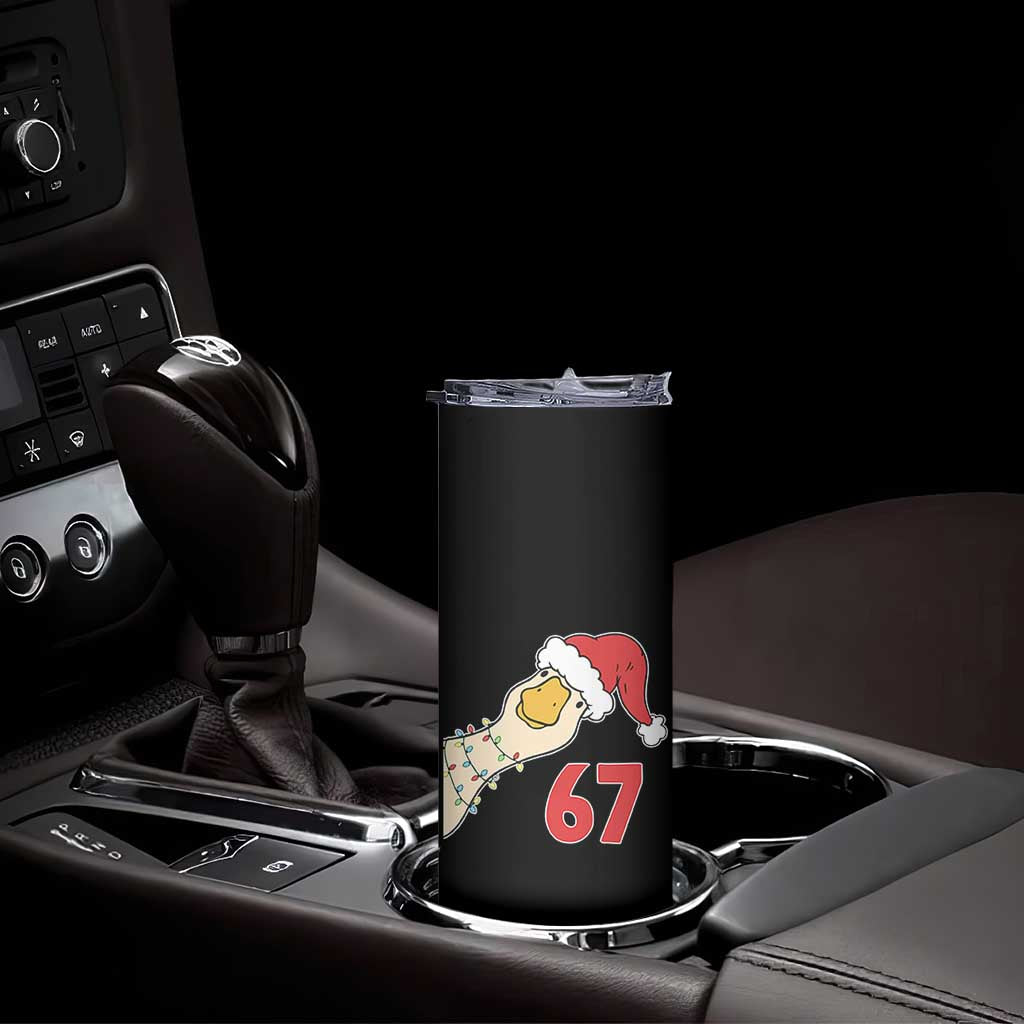 Funny Christmas Silly Goose 67 Meme Festive Holiday Skinny Tumbler - Wonder Print Shop