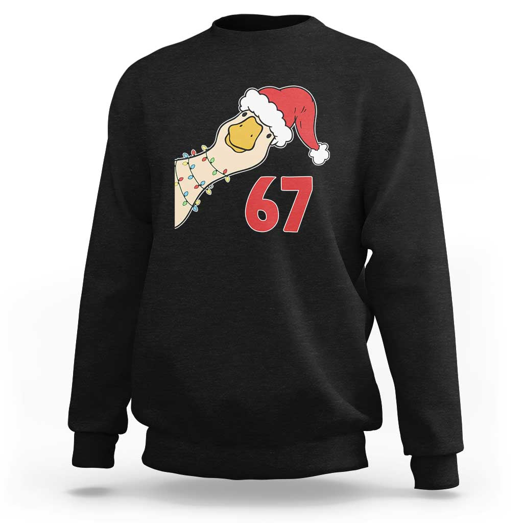 Funny Christmas Silly Goose 67 Meme Festive Holiday Sweatshirt - Wonder Print Shop