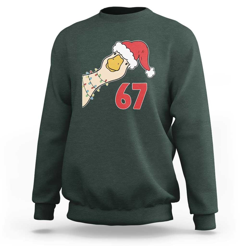 Funny Christmas Silly Goose 67 Meme Festive Holiday Sweatshirt - Wonder Print Shop