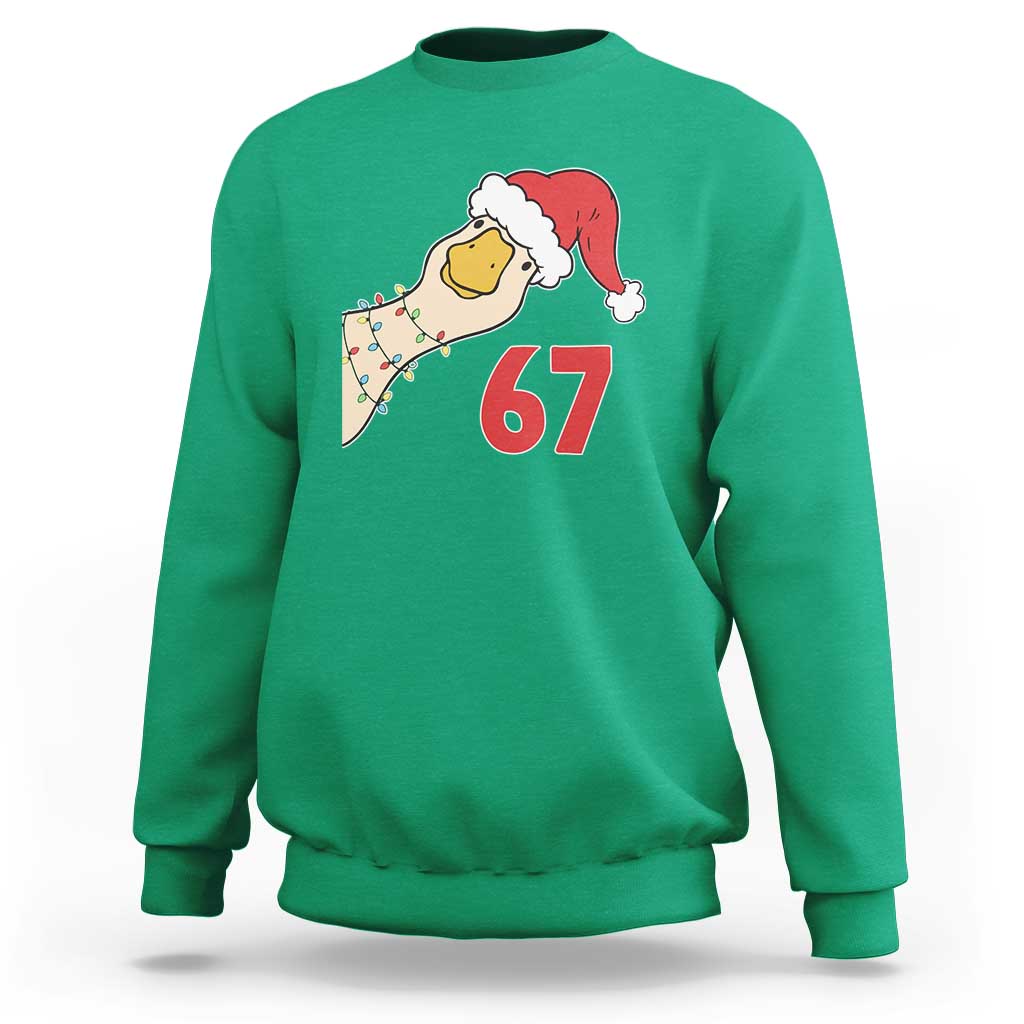 Funny Christmas Silly Goose 67 Meme Festive Holiday Sweatshirt - Wonder Print Shop