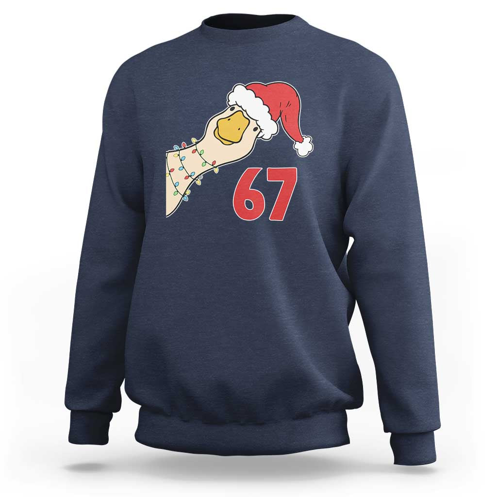 Funny Christmas Silly Goose 67 Meme Festive Holiday Sweatshirt - Wonder Print Shop