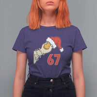 Funny Christmas Silly Goose 67 Meme Festive Holiday T Shirt For Women - Wonder Print Shop