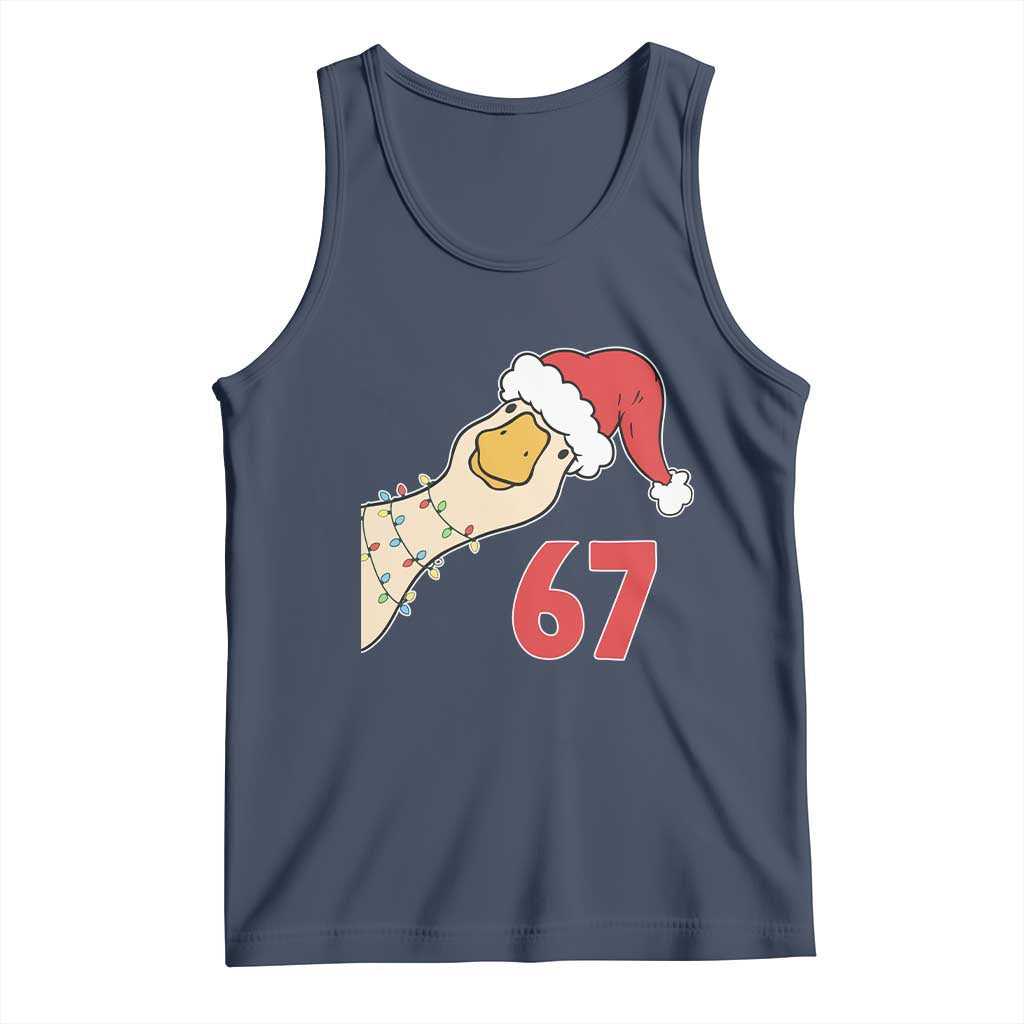 Funny Christmas Silly Goose 67 Meme Festive Holiday Tank Top - Wonder Print Shop