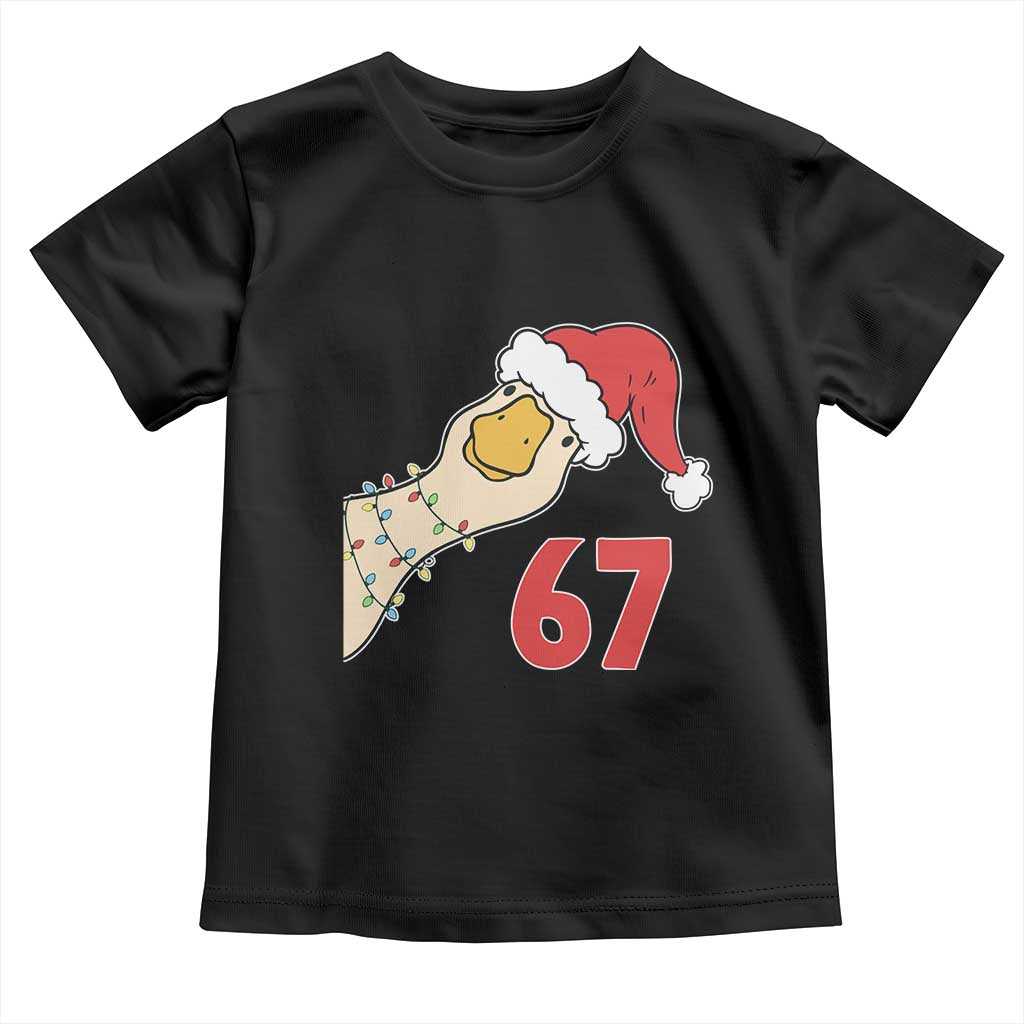 Funny Christmas Silly Goose 67 Meme Festive Holiday Toddler T Shirt - Wonder Print Shop