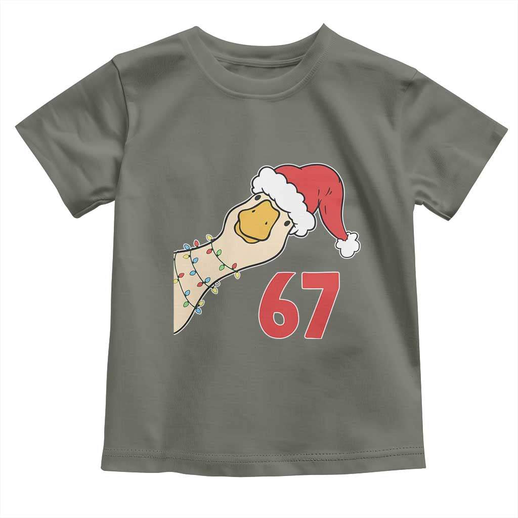 Funny Christmas Silly Goose 67 Meme Festive Holiday Toddler T Shirt - Wonder Print Shop
