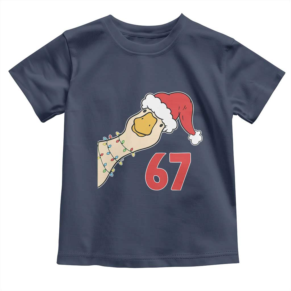 Funny Christmas Silly Goose 67 Meme Festive Holiday Toddler T Shirt - Wonder Print Shop