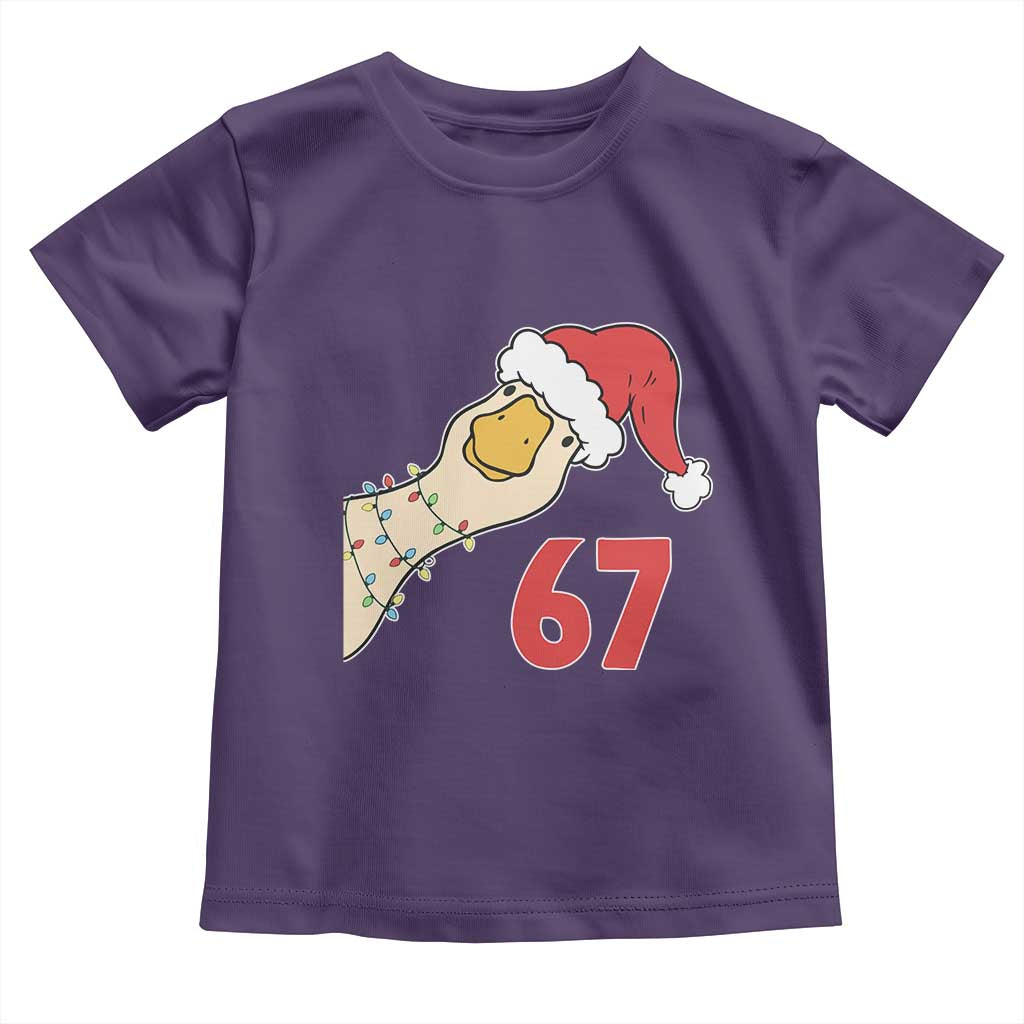 Funny Christmas Silly Goose 67 Meme Festive Holiday Toddler T Shirt - Wonder Print Shop