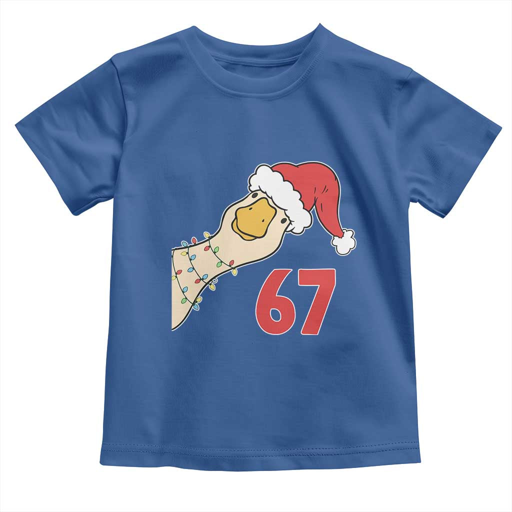 Funny Christmas Silly Goose 67 Meme Festive Holiday Toddler T Shirt - Wonder Print Shop