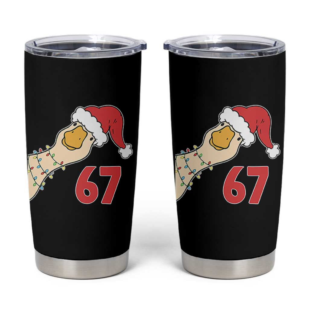Funny Christmas Silly Goose 67 Meme Festive Holiday Tumbler Cup - Wonder Print Shop